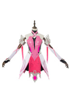 Laden Sie das Bild in den Galerie-Viewer, Overwatch Mercy Angela Ziegler Cosplay Kostüm Rosa Kleid