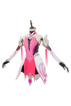 Laden Sie das Bild in den Galerie-Viewer, Overwatch Mercy Angela Ziegler Cosplay Kostüm Rosa Kleid