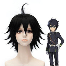 Laden Sie das Bild in den Galerie-Viewer, Seraph of the End Yūichirō Hyakuya Cosplay Perücke Schwarz