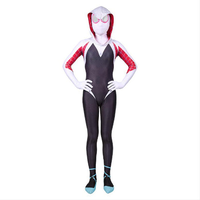 Spider-Man: Into the Spider-Verse Spider-Gwen Kinderkostüm für Mädchen Jumpsuit Cosplay