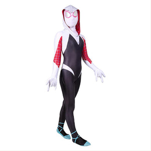 Spider-Man: Into the Spider-Verse Spider-Gwen Kinderkostüm für Mädchen Jumpsuit Cosplay