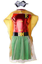 Laden Sie das Bild in den Galerie-Viewer, Teen Titans Robin - Dick Grayson für Mädchen Kinder Cosplay Kostüm Halloween Karnival
