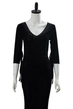 Laden Sie das Bild in den Galerie-Viewer, The Addams Family Die Addams Family Morticia Addams Cosplay Kostüm Kleid Schwarz