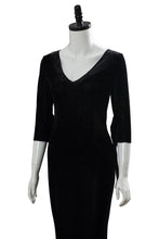 Laden Sie das Bild in den Galerie-Viewer, The Addams Family Die Addams Family Morticia Addams Cosplay Kostüm Kleid Schwarz