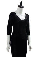 Laden Sie das Bild in den Galerie-Viewer, The Addams Family Die Addams Family Morticia Addams Cosplay Kostüm Kleid Schwarz