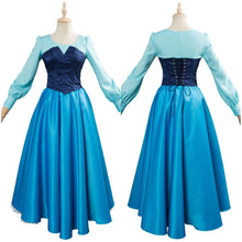 Laden Sie das Bild in den Galerie-Viewer, The Little Mermaid Arielle die Meerjungfrau Kleid Cosplay Kostüm Blau Kleid