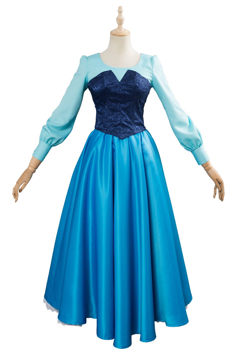 The Little Mermaid Arielle die Meerjungfrau Kleid Cosplay Kostüm Blau Kleid