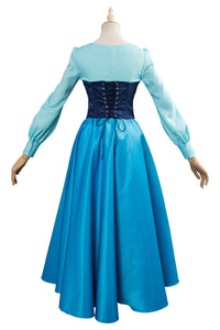 The Little Mermaid Arielle die Meerjungfrau Kleid Cosplay Kostüm Blau Kleid