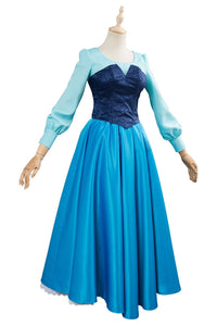 The Little Mermaid Arielle die Meerjungfrau Kleid Cosplay Kostüm Blau Kleid