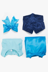 The Little Mermaid Arielle die Meerjungfrau Kleid Cosplay Kostüm Blau Kleid
