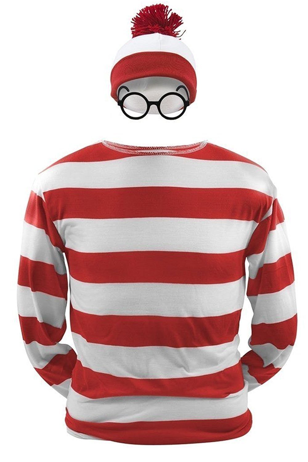 Where's Waldo Waldo Waldo & Friends Wo ist Walter? T-shirt Tee Langarm Cosplay Kostüm