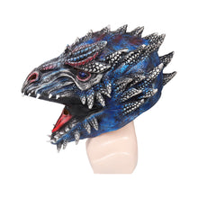 Laden Sie das Bild in den Galerie-Viewer, House of the Dragon Dragon Mask Cosplay Latex Maske Helmet Halloween Party Requisiten