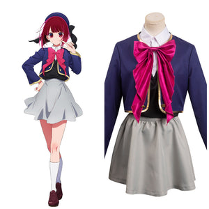 Ruby Hoshino Schuluniform Oshi no Ko Cosplay Halloween Karneval Outfits