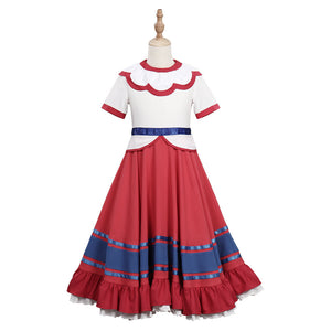 Kinder Encanto Filimo Cosplay Kostüm Outfits Halloween Karneval Kleid