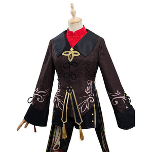 Genshin Impact HuTao Kostüm Cosplay Halloween Karneval Outfits