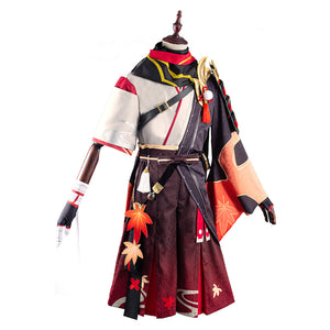 Genshin Impact Kasuha Kostüm Halloween Karneval Cosplay Outfits