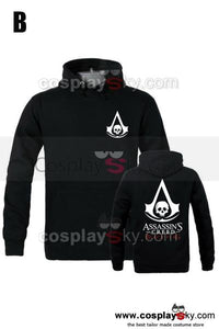 Assassin's Creed 4 Black Cosplay Kapuzenpulli Kostuem