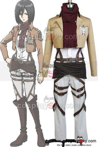 Shingeki no Kyojin Attack on Titan Mikasa Ackerman Cosplay Kostüm