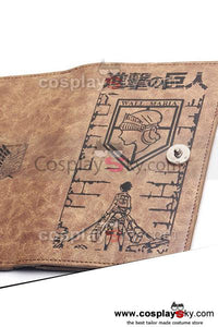 Attack on Titan Shingeki no Kyojin Pleather Purse Wallet