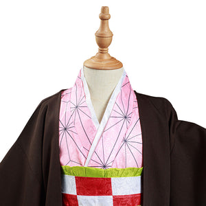 Kimetsu no Yaiba Kamado Nezuko Kinder Kimono Halloween Karneval Kostüm Set