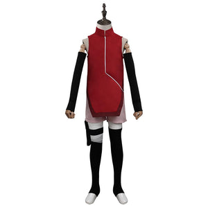 Kinder NARUTO Boruto Sarada Uchiha Kostüm Cosplay Halloween Karneval Outfits