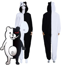 Laden Sie das Bild in den Galerie-Viewer, Danganronpa Dangan Ronpa Monokuma und Monomi Cosplay Kostüm Jumpsuit Pajamas Schlafanzug Halloween Karneval