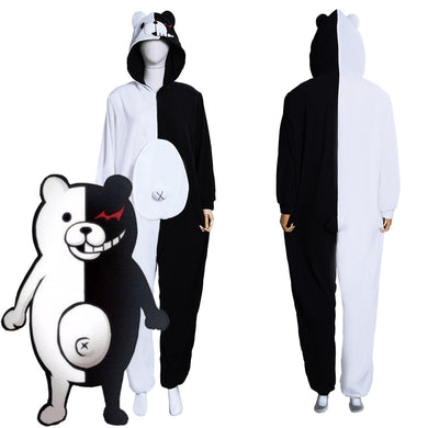 Danganronpa Dangan Ronpa Monokuma und Monomi Cosplay Kostüm Jumpsuit Pajamas Schlafanzug Halloween Karneval