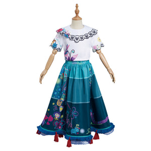 Kinder Encanto Mirabel Kleid Cosplay Kostüme Halloween Karneval Outfits