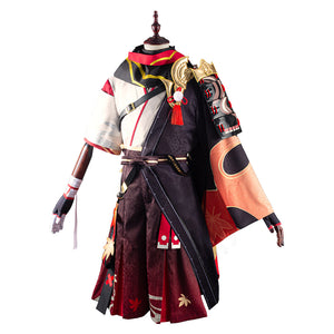 Genshin Impact Kasuha Kostüm Halloween Karneval Cosplay Outfits