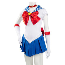 Laden Sie das Bild in den Galerie-Viewer, Sailor Moon Tsukino Usagi Uniform Cosplay Kostüm Halloween Karneval Kostüm - cosplaycartde