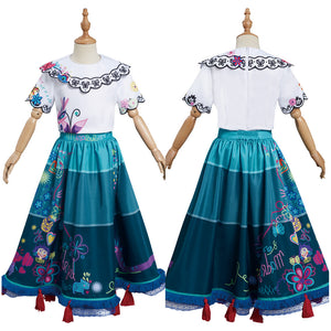 Kinder Encanto Mirabel Kleid Cosplay Kostüme Halloween Karneval Outfits