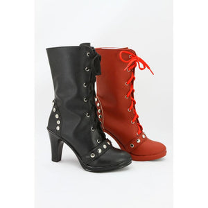 Batman Arkham Knight Harley Quinn Stiefel Cosplay Schuhe