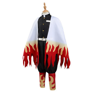 Demon Slayer Kimetsu no Yaiba Rengoku Kyoujurou Kinder Cosplay Kostüm Halloween Karneval Kostüm