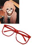 Laden Sie das Bild in den Galerie-Viewer, Beyond the Boundary Mirai Kuriyama Rote Brillefassung Cosplay Zubehörteil