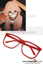 Laden Sie das Bild in den Galerie-Viewer, Beyond the Boundary Mirai Kuriyama Rote Brillefassung Cosplay Zubehörteil