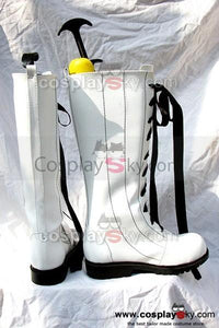 Black Butler Ciel Cosplay Stiefel Weiß Schuhe