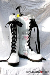 Black Butler Ciel Cosplay Stiefel Weiß Schuhe