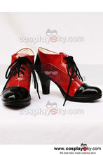 Laden Sie das Bild in den Galerie-Viewer, Black Butler Grell Cosplay Schuhe Stiefel Schwarz und Rot