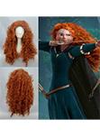 Laden Sie das Bild in den Galerie-Viewer, Brave Merida – Legende der Highlands Merida Orange Lockige Perücke Cosplay Wärmeformbeständig