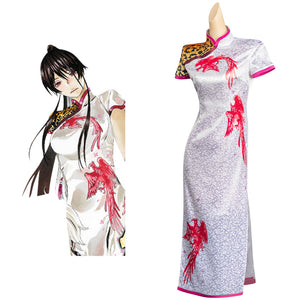 Hell's Paradise: Jigokuraku Sagiri Cheongsam Kleid Cosplay Halloween Karneval Outfits