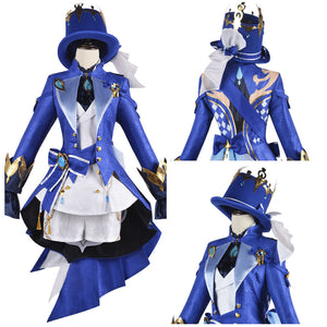 Genshin Impact Focalors Kostüm Cosplay Halloween Karneval Outfits