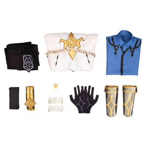 Genshin Impact Albedo Kostüm Halloween Karneval Cosplay Outfits