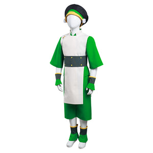 Kinder Avatar Toph Beifong Kostüm The Last Airbender Der Herr der Elemente Cosplay Kostüm