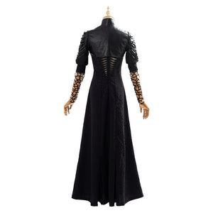 Yennefer The Witcher Yennefer Kleid Cosplay Kosüm Schwarz