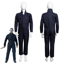 Laden Sie das Bild in den Galerie-Viewer, Kinder Halloween Kills 2021 Michael Myers Cosplay Outfits Halloween Karneval Jumpsuit