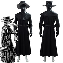 Laden Sie das Bild in den Galerie-Viewer, Steampunk Gotik Plague Doctor Pestartz Pest Doktor Kostüm Halloween Kostüm Version C