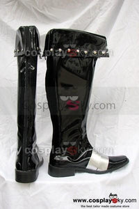 Castlevania Leon Schwarz Cosplay Stiefel Maßgeschneiderte