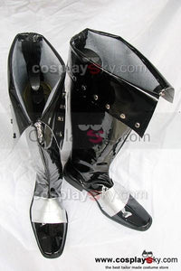 Castlevania Leon Schwarz Cosplay Stiefel Maßgeschneiderte