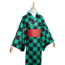 Laden Sie das Bild in den Galerie-Viewer, Demon Slayer Kamado Tanjirou Cosplay Kostüm Outfits Halloween Karneval Kimono