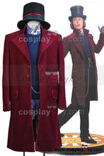 Laden Sie das Bild in den Galerie-Viewer, Charlie and the Chocolate Factory Willy Wonka Cosplay Kostüm Set Lila